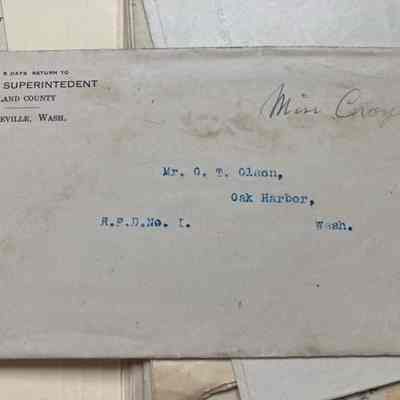 Correspondence - Mr O.T. Olson