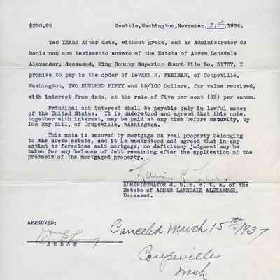 Estate of Abram Lansdale Alexander