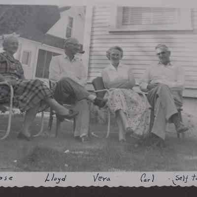 September 1955 - Rose, Lloyd, Vera, Carl Izett