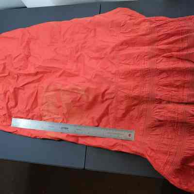 2023.dpw.354 - orange/red petticoat w/ double ruffle at bottom