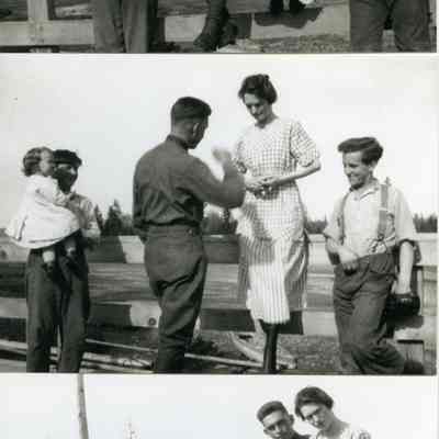 Carl G. and then girlfriend, Vera, upon his return from WWI