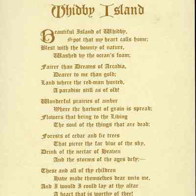 Whidby Island Poetry postcard