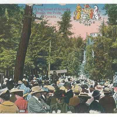 Grimsby Beach - A Big Crowd at Grimsby Beach