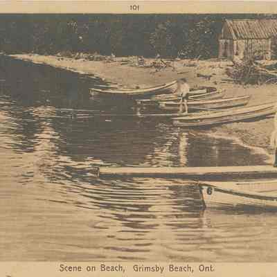 Scene on Beach, Grimsby Beach, Ontario