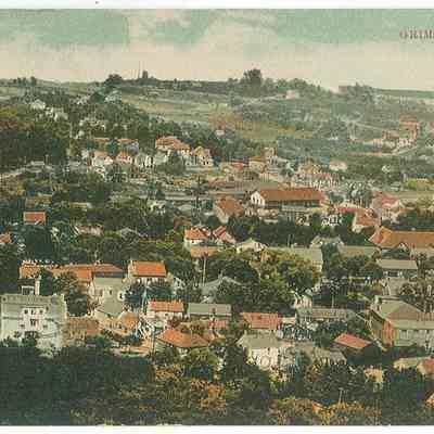 pre 1912 View of downtown Grimsby area from the Point