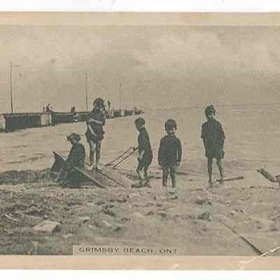 Children playing at Grimsby Beach