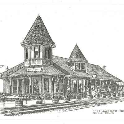 Sketch of Great Trunk Railway Station (1902)