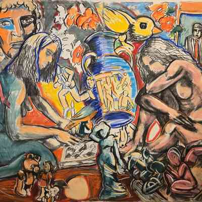 Untitled (Blue Urn)