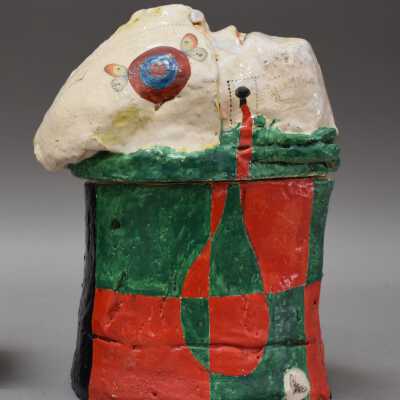 Ghost Jar with Butterflies