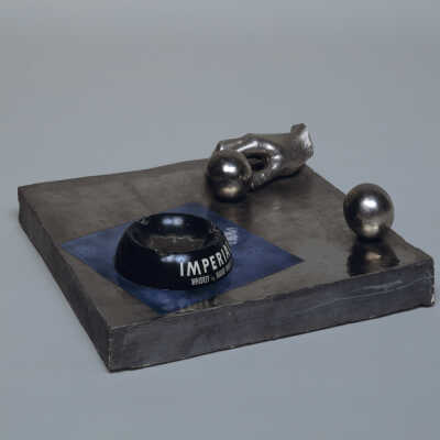 Photo Negative with Metal Ashtray