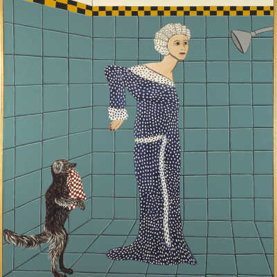 Woman Preparing for a Shower