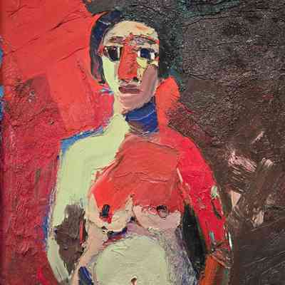 Girl Standing (Girl with Red Nose)
