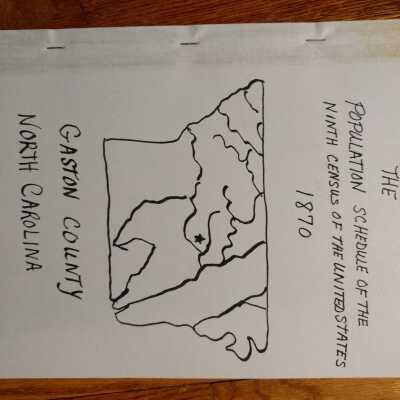 The Population Schedule of 9th Census of the United States, 1870 Gaston County, NC