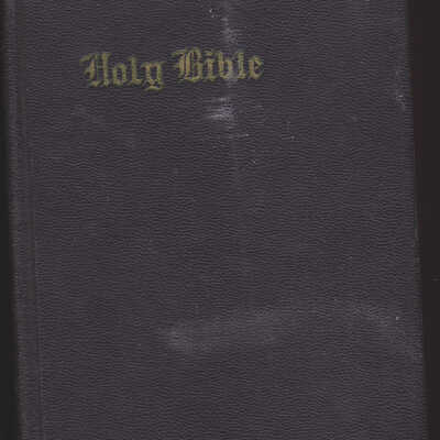 Bible donated by Ida Rankin