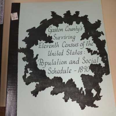 Gaston County Population & Social Schedule 1890