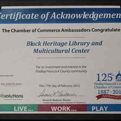 Certificate of Aknowledgement