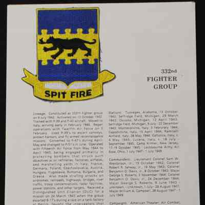 332nd Fighter Group, Spit Fire Patch