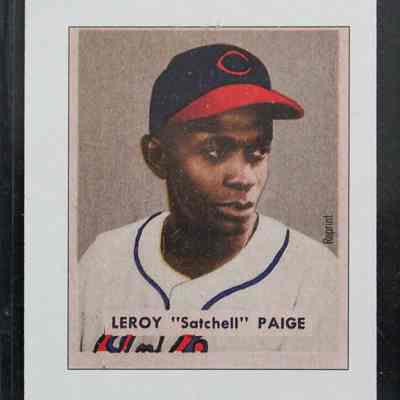 1949 Satchel Paige - Bowman Baseball Card Replica - Sweepstakes