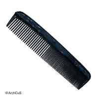 "Cepil" plastic dressing comb, black