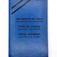 Refugee travel document (1951 Convention "Geneva passport"), issued by Spain to Francisco de Jesús Rivera Figueras (Paquito D
