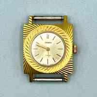 "Chaika" wristwatch (head) – gold-plated, 17 jewels