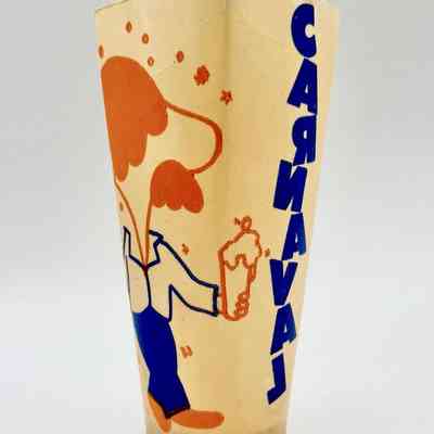 "Perga" — paraffined-paper disposable cup, "CARNAVAL" design