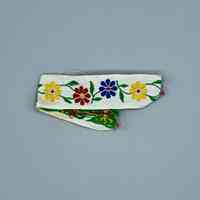 Woven floral ribbon trim - Image 2