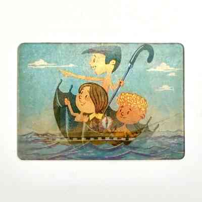 Lenticular ("stereo-vario") pocket calendar, 1987 — Soviet export for the Cuban (Spanish-language) market