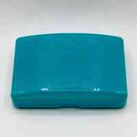 Plastic soap box (jabonera), blue