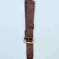 Leather wristwatch strap