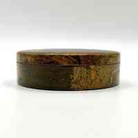 Decorative lidded box with painted peony (East-Asian floral style) - Image 2