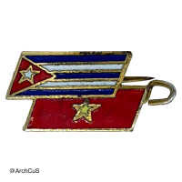 pin, Cuba-Vietnam flag