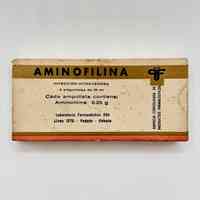 Aminophylline injectable ampoules, boxed