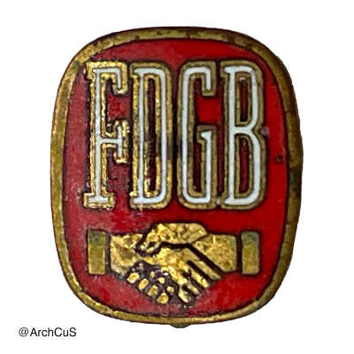pin, "Free German Trade Union Federation"