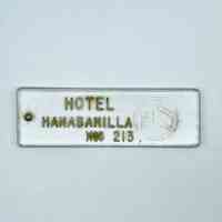 Hotel room-key fob, Hotel Hanabanilla, room 213