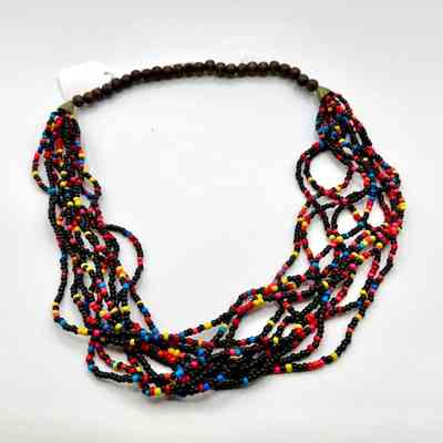 Multi-strand beaded necklace (costume)