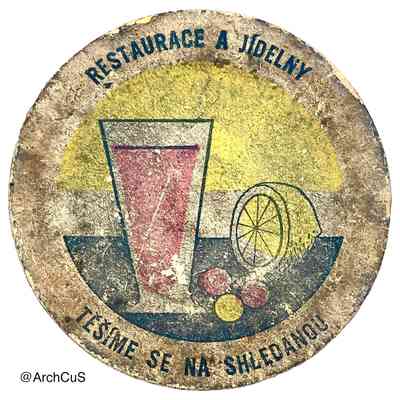 Refreshment Coaster — "Restaurace a jídelny" (RaJ) State Catering Enterprise