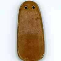 Clay Pendant with Stylized Anthropomorphic Face - Image 2