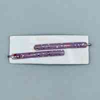 Confetti-lucite bobby pins, lilac ground - Image 2