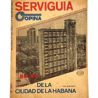 Serviguía Opina de la Ciudad de La Habana, 1988–89 (Havana services directory)
