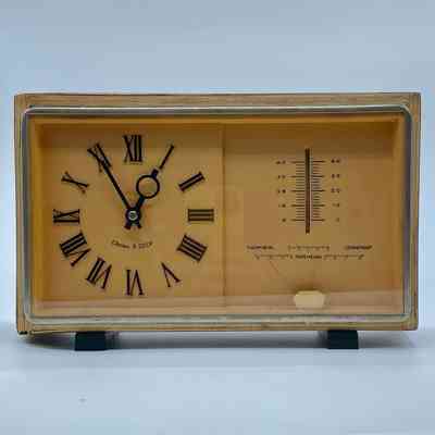 Majak table clock with barometer/ thermometer