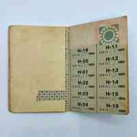 Libreta de Productos Industriales (Cuban industrial-goods / clothing ration book), 1989 — two examples with repurposed postcard covers - Image 3