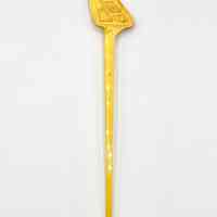 Cubana de Aviación advertising drink stirrer / swizzle stick — yellow