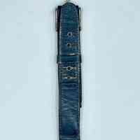 Leather wristwatch strap