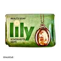 "lily" beauty soap, green package