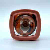 Pocket flashlight (torch) — marbled blue plastic with pink bezel - Image 4