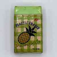 Plastic Eraser, "Pineapple" (TZ-1019), with Printed Paper Sleeve and Cellophane Wrapper - Image 2