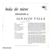 LP record album — Bola de Nieve interpreta a Ignacio Villa (Areíto / EGREM, LD-3214), jacket and disc - Image 2