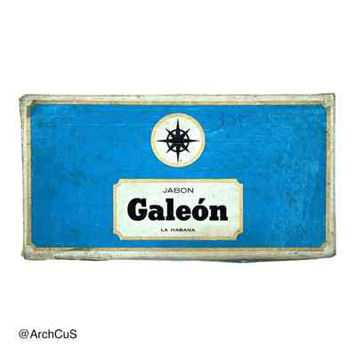 "Jabón Galeón" boxed toilet soap (carton with wrapped bar)
