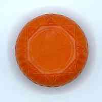 Decorative molded-plastic soap box — orange - Image 3